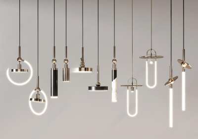 现代吊灯3D模型下载